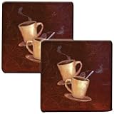 Hallmark Range Kleen Hot Pads, HP77AS, Coffee, Set of 2