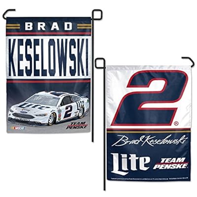NASCAR Driver 12 x 18 2-Sided Garden Flag - 2017 Graphics (Brad Keselowski)