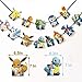 Set of 65 Pcs Pokemons Birthday Party Supplies for Kids and Boys Pikachu Party Favor Includes Birthday Cake Decorations Plates Table Cloth