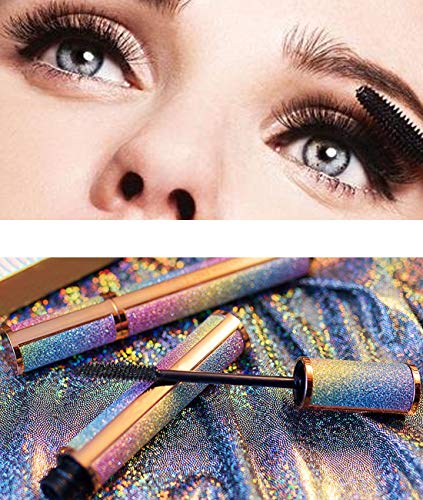 4d Silk Fiber Lash Mascara,Fiber Mascara,Waterproof Lengthening Mascara,Natural Thick Thickening,Long Lasting Charming Eye Makeup,Black - Thumbnail 6