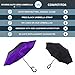 Reverse Inverted Inside Out Umbrella - Upside Down UV Sun Protection Windproof Brella That Open Better Than Most Umbrellas, Reversible Folding Double Layer, Suitable for Golf, Car, Women and Men