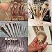 Mermaid Makeup Brush Set, COLOR CLEANER Premium Beauty Cosmetic Tools 10 Pcs Professional Eye Shadow Eyeliner Foundation Blush Lip Brushes Powder Concealer Brushes (Gold)