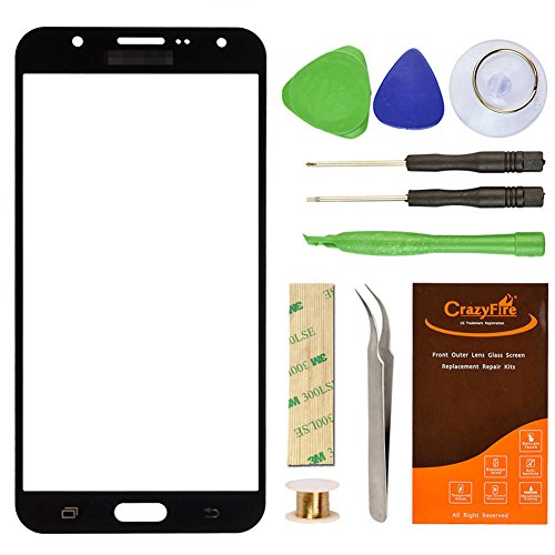 Samsung galaxy j7 j700f black replacement screen lens g…