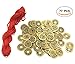 Babycola's Mum 77pcs Good Lucky Chinese Feng Shui Coins Fortune Coin 24mm Shui I-ching Coins,Mixed 5 Differern Chinese Dynasty Time Coin,A Big Value,Special gift