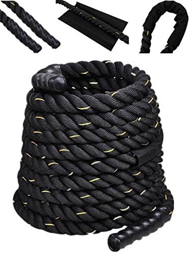 Comie Poly Dacron 30ft/40ft/50ft Length Battle Rope Exercise Workout Strength Training Undulation