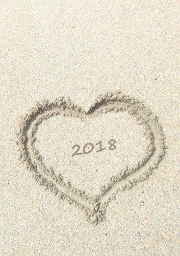 Kalender 2018 - Herz im Sand: DIN A5, 1 Woche auf 2 Seiten, Platz für Adressen und Notizen (German Edition) (German) Paperback – September 19, 2014