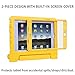 HDE Case for iPad Mini 1 2 3 Kids Shockproof Bumper Hard Cover Handle Stand with Built in Screen Protector for Apple iPad Mini 1st 2nd 3rd Generation (Yellow)