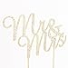 Ella Celebration Mr and Mrs Wedding Cake Topper Gold Rhinestone Monogram Decoration Mr & Mrs (gold)