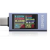 YEREADW USB C Tester Power Meter, 4-30V 0-12A Type-C PD Tester Digital Multimeter, Voltage and Current Tester Meter Voltmeter, Power Bank Capacity USB Cable Charger Detector (KWS-2303C)