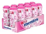 Mentos Sugar-Free Chewing Gum, Bubble Fresh Cotton Candy, Halloween Candy, Bulk, 15 Piece Bottle (Pack of 10)