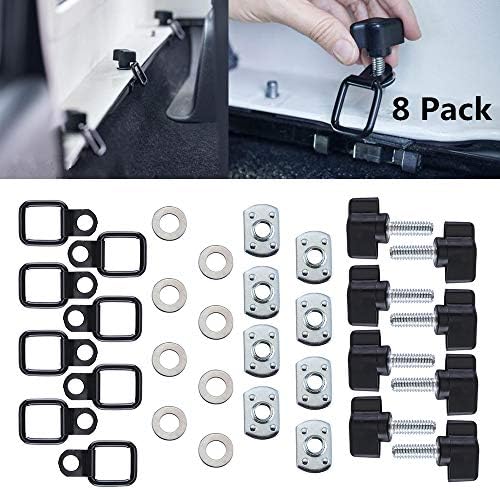 Hard Top Quick Removal Fastener Thumb Screw & Nut Kit for Jeep Wrangler YJ TJ JK JKU Sports Sahara Freedom Rubicon X & Unlimited X 2/4 Door 1995-2016