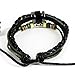 WILD-WIND (TM Unique Metal Ring & Plane Pendant Multi Punk Leather Adjustable Wrap Bracelet