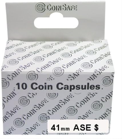 CoinSafe Capsules for American Silver Eagles, Box of 10 (41mm)