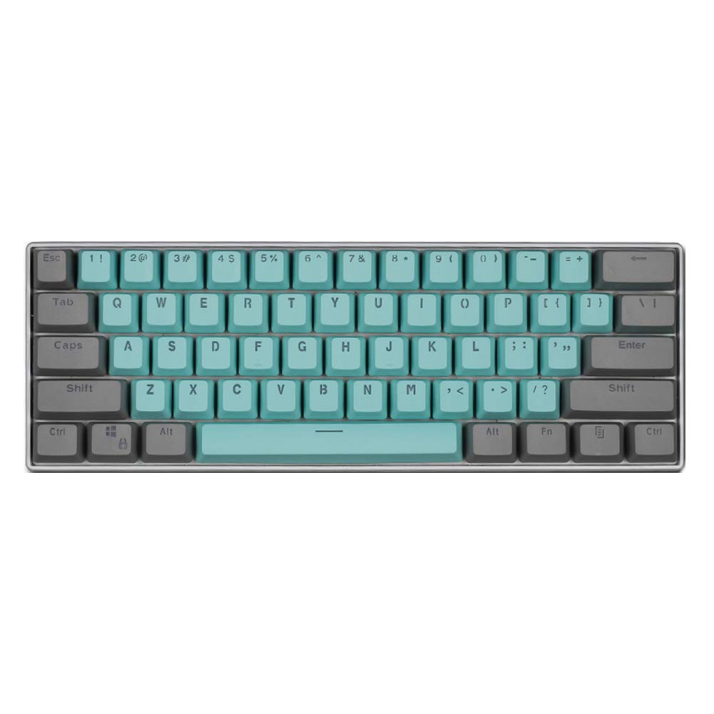 Sunzit Keycaps, 61 Keycaps Backlight Two-Color Mechanical Keypad PBT Keycap for GH60 / RK61 / ALT61 / Annie/Keyboard Poker Keys