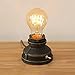 INJUICY Vintage Table Lamps, Steampunk Desk Lamp Base with Switch for Bedside, Bedroom Living, Dining Room, Cafe Bar, Hallway Decor(Without Bulbs)
