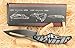 Alien Transformers Tactical Liner Lock Pocket Folding Knife Survival Hunting Fishing Camping Hiking, Black, Come with Sheath