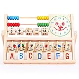 Abacus Wooden Toys ，BeautyVan Kids Learning Versatile Flap Abacus Wooden Toys