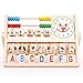 Abacus Wooden Toys ，BeautyVan Kids Learning Versatile Flap Abacus Wooden Toys