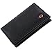 Alpine Swiss Classic Leather Business Card Wallet with ID Window - Expandable pocket - Thin Slim Billfold Credit Card Case