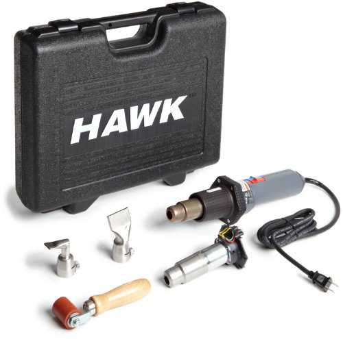 The Steinel HG 2300 EM HAWK roofing kit - includes an Ergonomic Heat Gun with Electronic Thermocouple Control, fully electronic temperature (80°F - 1250°F ) and airflow control, professional high-performance, long life brushless motor and easy-to-change - Thumbnail 2