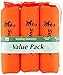 D.T. Systems Cordura Nylon Dog Training Dummy, Blaze Orange, Large, 3-Inch by 12-Inch, 3-Pack