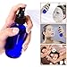 Olilia 2 oz Cobalt Blue Glass Spray Bottles with Black Fine Mist Sprayer Pack of 12, Mini Funnel and Transfer Pipettes included