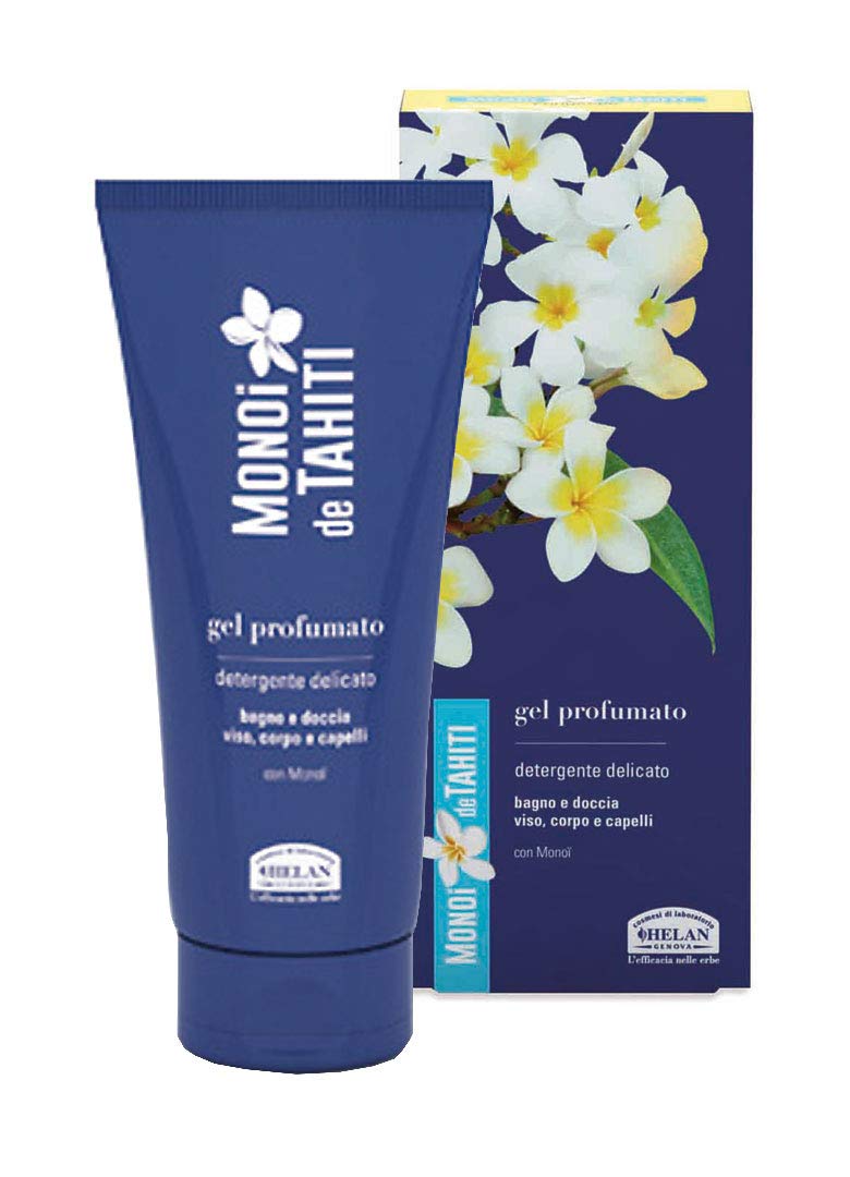 Helan - Scented Gel Cleansing For Face Body And Hair Monoi De Tahiti
