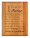 ThisWear 1st Wedding Forever in Love with You 1st 7x9 Oak Wood Engraved Plaque Wood