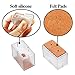 LimBridge Chair Leg Wood Floor Protectors, Chair Feet Glides Furniture Carpet Saver, Silicone Caps with Felt Pads #15, Length 1-7/16