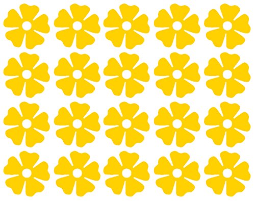 image for Fabulous Wall Art Stickers 20 x Flower shaped vinyl Stickers, Decal, M