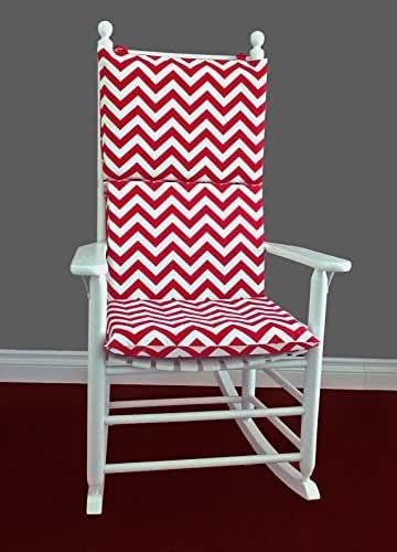 Amazon.com: Rocking Chair Cushion - Red White Chevron : Handmade Products