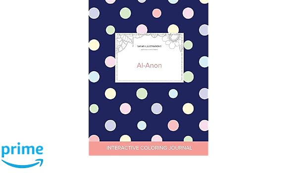Adult Coloring Journal Al Anon Safari Illustrations Polka - 