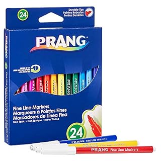 UPC 072067807151 product image for PRANG Fine Line Art Markers, Washable, 2.75mm Fine Tip, 24-Color Set (80715) (B0 | upcitemdb.com