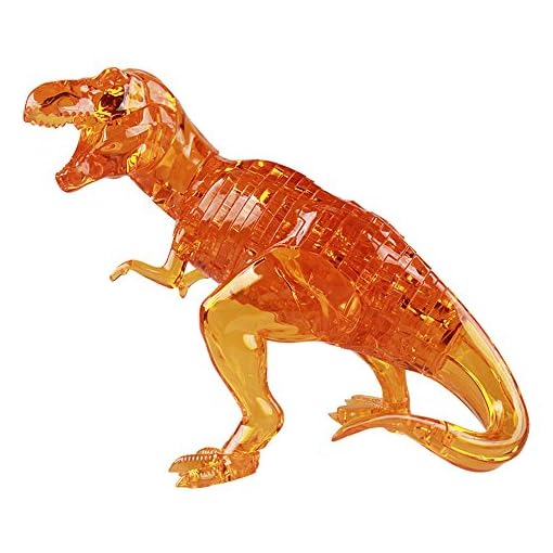 Night Lions Tech(TM) 3D Crystal Puzzle - Deluxe T-Rex Dinosaur Puzzle Educational Toy Building Blocks Set For Kids by X Toys