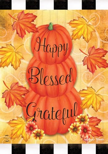 Briarwood Lane Happy Blessed Grateful Autumn Garden Flag