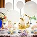 10 Pieces 36 inch White Balloons White Giant Balloons Big Large Balloons with 65 Feet Long Artificial Vine for Wedding Birthday Party Decorations (36 Inch)