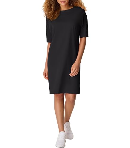 GAP Women's Relaxed Pocket T-Shirt Dress, True Black, XS at Amazon Women's Clothing store