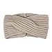 Sannysis Winter Women Weaving Headband Hairband Handmade Bohemia (Beige)