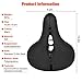 Comfortable Bike Seat, Soft Memory Foam Padded Bike Seat Waterproof Wide Bicycle Saddle with Dual Shock Absorbing Rubber Ball Universal Fit for Indoor/Outdoor Bike with Mounting Wrench Reflective Tapethumb 2
