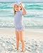 RuffleButts Periwinkle Blue Seersucker Ruffled Rash Guard Bikini - 6-12m