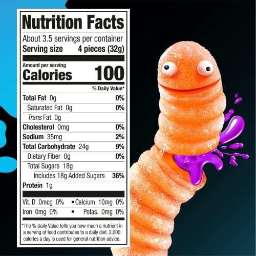 TROLLI SOUR BURSTING CRAWLERS, 4.25 OUNCE