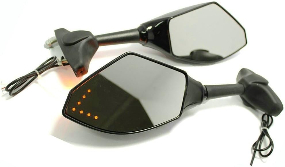 Clear Len Black FJR1300 20012011 Yibid Motorcycle Integrated Mirrors