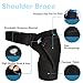 Shoulder Brace - Adjustable Shoulder Compression Sleeve for Shoulder Pain Relief Injury Prevention Frozen Shoulder Rotator Cuff Pain Dislocated AC Joint Labrum Tear - Shoulder Support Fits Right Left