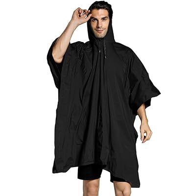 Waterproof Hooded Rain Poncho for Outdoor Activities Kuwait Ubuy