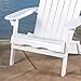 Christopher Knight Home Hanlee Folding Wood Adirondack Chairs, 2-Pcs Set, White