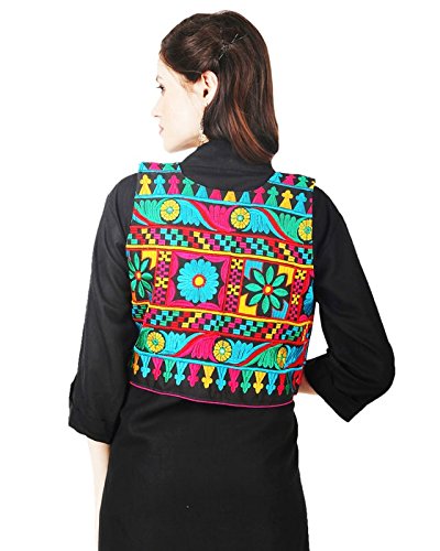 vastraa fusion women's ethnic short cotton jacket/waistcoat