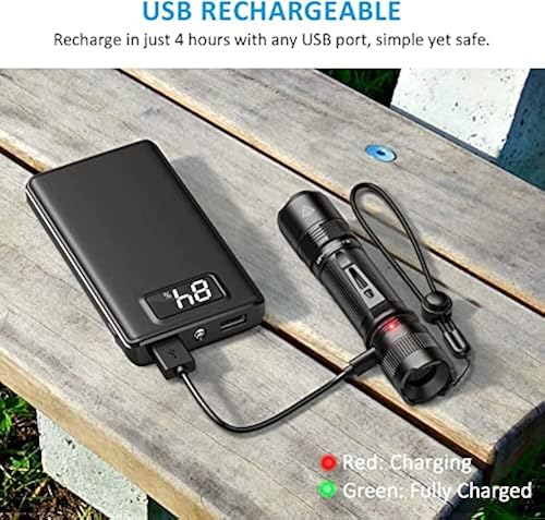 byb rechargeable flashlight BYB Rechargeable Flashlight, F18 LED Tactical Flashlight, 800 Lumens Super  Bright Pocket-Sized LED Torch with Clip, IP67 Water Resistant, 5 Modes for  Camping, Hiking, Emergency & EDC (Black) in Kenya