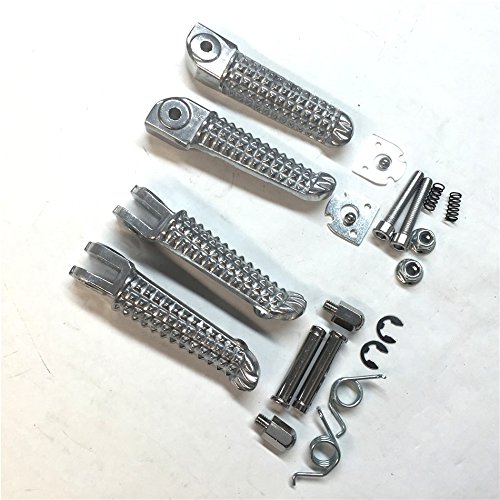 image for SMT-MOTO Motorcycle Polish Front Rear Foot Pegs Footrest Kit Fit For Y