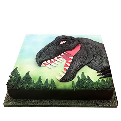 Dinosaur & Dragon Skin Silicone Mold for Cake Decorating, Crafts, Cupcakes, Sugarcraft, Candies, Cards, Cookies and Clay, Food Safe Approved, Made in The UK