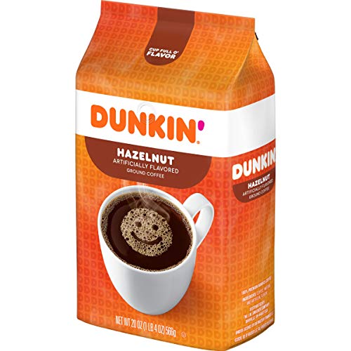 Dunkin' Hazelnut Flavored Ground Coffee, 20 Ounces (Pack of 6) Pricepulse